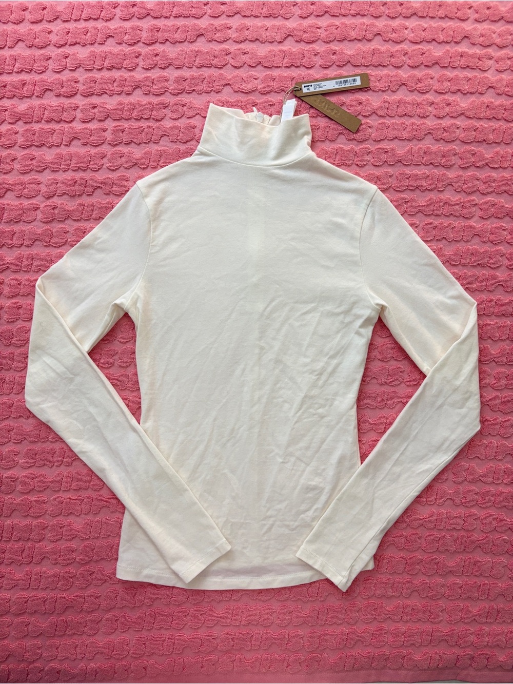 🤍✨SKIMS Cotton Jersey Turtleneck | Marble | S | NWT 🤍